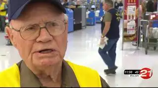 J.D. Lee Retired Pastor now Walmart Greeter KTVZ Story from Bend, Oregon