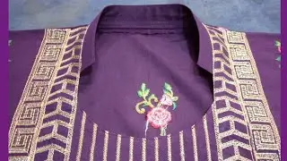 half bain gala cutting and stitching//bain collar cutting and stitching//how to make bain collar