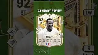 92 Henry Review in EA FC 25, low driven shots are op 🤩 #shorts #short #fc25 #eafc25 #henry #sbc