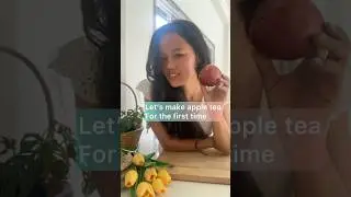 Making Apple tea for the first time #shorts #youtubeshorts #cooking #food #appletea