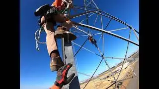 lattice tower first climb part 1 at NLC