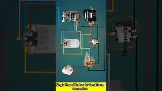 Window AC wiring connection Air conditioner Wiring Diagram #shorts #youtubeshorts #electrical