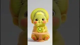 🥰 Cutest Baby Kiwi Fruit Eating 🥝 Ai Asmr