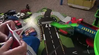 Fast Lane Multi Level Airport Playset with cars toys