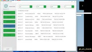Biomedance - Employee Attendance Management System | Python Tkinter GUI App