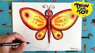 #DrawWithRob 32 Butterfly