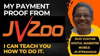 My payment proof from JVZOO Affiliate network - Gijo Vijayan