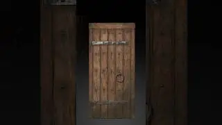 Let's Create a Medieval Door Blender + Substance Painter #blender   #substance3dpainter #shorts