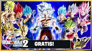 &iexcl;10 Personajes Saiyans GRATIS! - DRAGON BALL Xenoverse 2