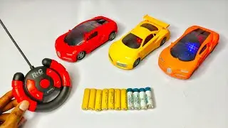 Unboxing: 3 3D Lighting RC Gravity Car in 1 Remote Control Testing 