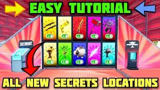 SUPER RED VS BLUE TYPICAL GAMER MAP FORTNITE - ALL SECRETS LOCATIONS PART 2