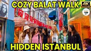 ISTANBUL RAIN WALK 4K &ndash; BALAT&rsquo;S COLORFUL STREETS ON A COZY RAINY DAY 🌧️