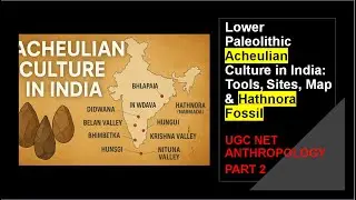 Lower Paleolithic Acheulian Culture in India: Tools, Sites, Map & Hathnora Fossil