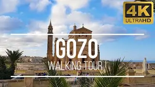 [4K] Walking Tour GOZO Island VICTORIA Malta