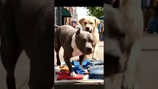 poor dog selling clothes #public #shortvideo #reaction #cute