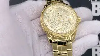 Gold Galaxy .10 Carat Diamond Hip Hop IceTime Watch | Iced Out Luxury Watch