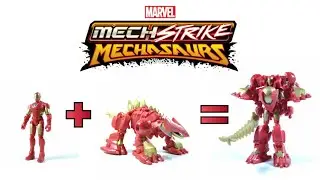 Ironman Gabung Sama Mecha Dinosaurus! Mervel Mechstrike Mechasaurs Ironman & Iron Stomper