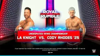 WWE 2K25 — Эл Эй Найт против Коди Роудса — Матч за звание абсолютного чемпиона с лестницами!