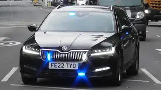 Metropolitan Police Unmarked Skoda Superb (22 Plate) Area Car responding