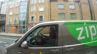 Zipcar driver on the phone