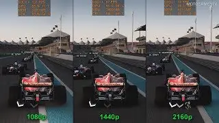 F1 2017 - 1080p vs 1440p vs 2160p - GTX 1080 Performance Comparison