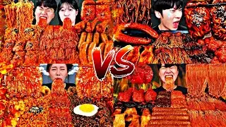 🔥Extreme  Spicy Enoki Mashrooms & Super Spicy Fire Noodles Challenge 🍄🍄&zwj;🟫🔥🥵🤯🤤🍜🍝