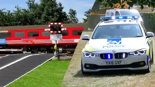Train hits car at level crossing - emergency services respond in this exercise
