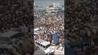 Chandrababu Naidu arrest Video full crowd at Vijayawada highway road