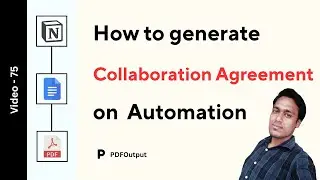 Collaboration Agreement PDF (How to create collaboration agreement PDFs on automation using Notion)