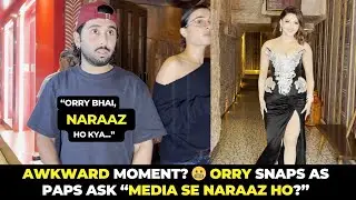 Media vs Orry? 🔥 Orry & Urvashi Rautela&rsquo;s Paparazzi Moment Steals Attention l Orry hesitates
