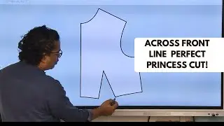 Princess Cut Blouse Drafting Step-by-Step | Across Front Line Method | NIMT