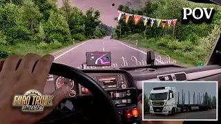ETS2 Triple Screen │ RPM 1:1 MAP WITH SNOWY MOON V2 │ Gameplay MODS │ FANATEC DD │ RTX 4090