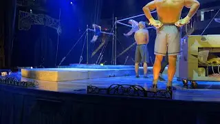 Backstage at Cirque du Soleil corteo￼