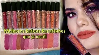 OS MELHORES BATONS BARATINHOS QUE JÁ USEI!