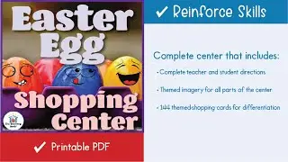 Easter Math Shopping Learning Center