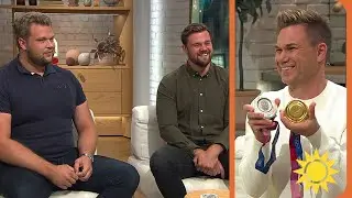 OS-hjältarna Ståhl och Petterson är tillbaka i Sverige | Nyhetsmorgon | TV4 & TV4 Play