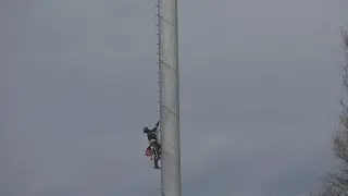 [Flügel droht weg zu schleudern] Höhenretter im Einsatz | Windkraftanlage Emsdetten | Sturm Victoria