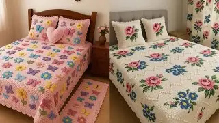 Colcha de croch&ecirc; casal 
