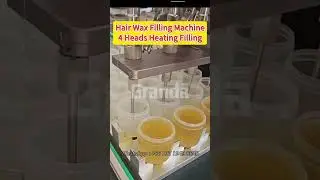 Hair Wax Hair Gel Heated Filling Machine Automatic Wax Heating Filling Machine #waxfillingmachine
