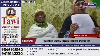Yasin Malik's family appeals people to pray for him