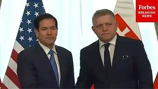 U.S. Secretary Of State Marco Rubio Meets With Prime Minister Of Slovakia Robert Fico
