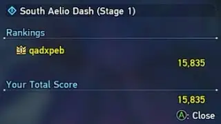 [PSO2: NGS] South Aelio Dash (Stage 1); 15835 points clear