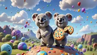 Koala Floated on a Cookie Cloud 🐨🍪☁️ | Funny Kids Nursery Rhyme Song