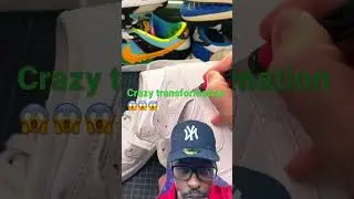 Turning Jordan 1 high tops into low tops!!😱😱😱👀 #jordan1s #sneakerheads #shortsreaction #snkrs
