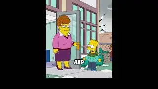 Bart  ready to go out to play  snow, but he kept getting blown back home again#cartoon #thesimpsons