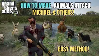 GTA 5 Secret Mod: How to Make Animals Attack Michael & Other peds! GTA 5 Mods 2024