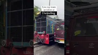 Live toy train accident at Darjeeling #trainaccident #accidenttrain #darjeeling #toytrain #india #up