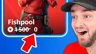 I Got Fortnite's *NEW* Deadpool Fishstick Skin EARLY!