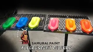 Cara Spray Fluorescent (Neon) Color - Samurai Paint Malaysia