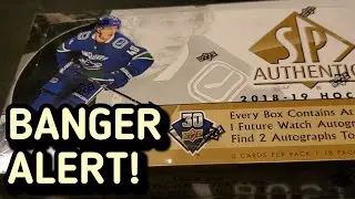 SWEET FUTURE WATCH HIT! 18/19 Upper Deck SP Authentic Hockey Hobby Box Break